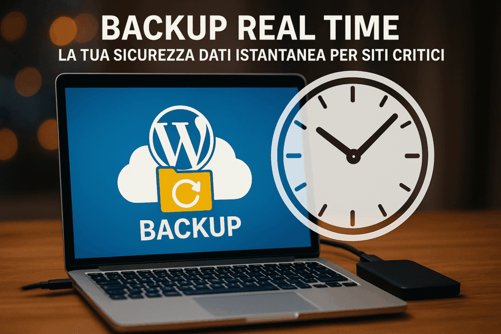 WordPress Backup Real Time La Tua Sicurezza Dati Istantanea